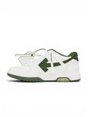 Off-White Out Of Office White & Khaki Calf Leather Sneakers one-kickz