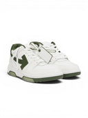 Off-White Out Of Office White & Khaki Calf Leather Sneakers one-kickz