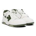 Off-White Out Of Office White & Khaki Calf Leather Sneakers one-kickz