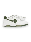 Off-White Out Of Office White & Khaki Calf Leather Sneakers one-kickz