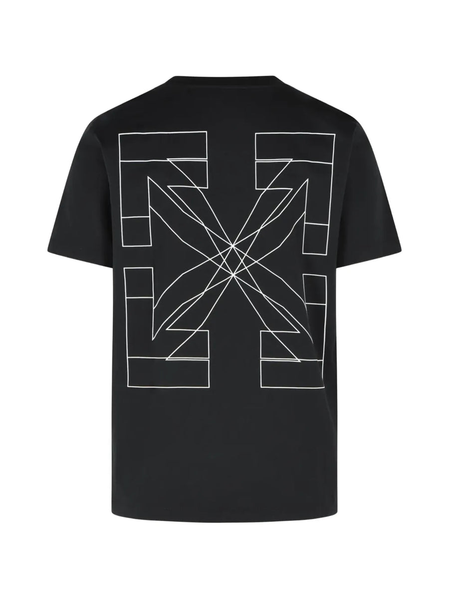 Off-White Outline Double Arrow Slim T-shirt Black