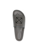 Off-White Pool Slider Grey one-kickz