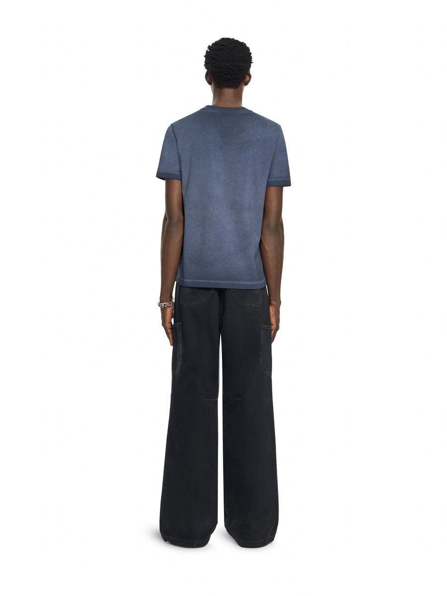 Off-White Ripped Narciso T-Shirt Cloud Blu Graphite