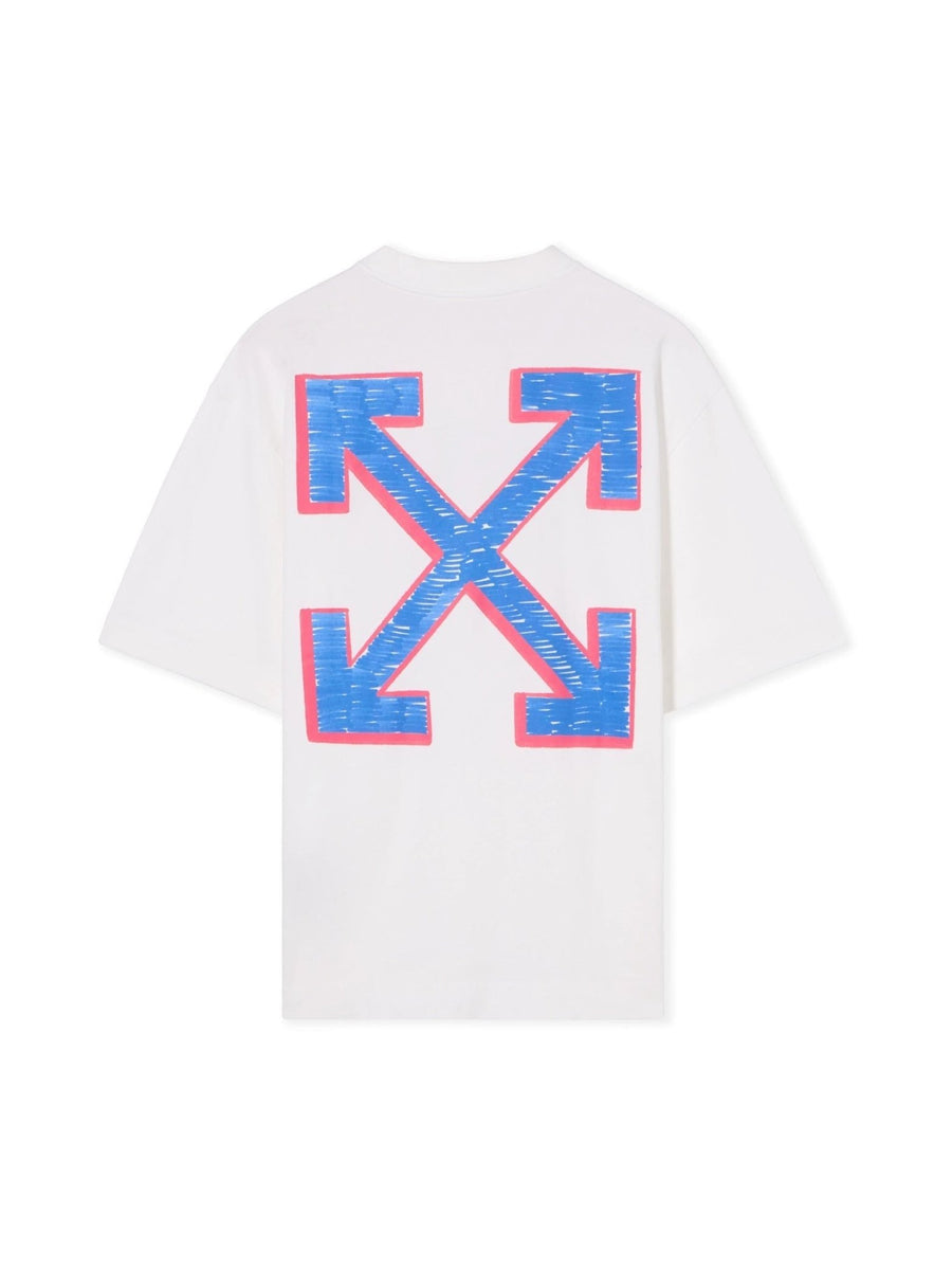 Off-White Sketch Arrow Skate S/S Tee in White