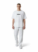Off-White Spray Arrow Slim T-Shirt in White-Black one-kickz