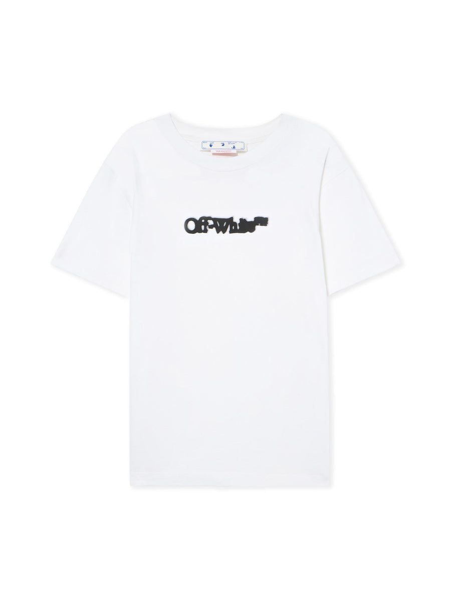 Off-White Spray Arrow Slim T-Shirt in White-Black