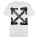 Off-White Spray Arrow Slim T-Shirt in White-Black one-kickz