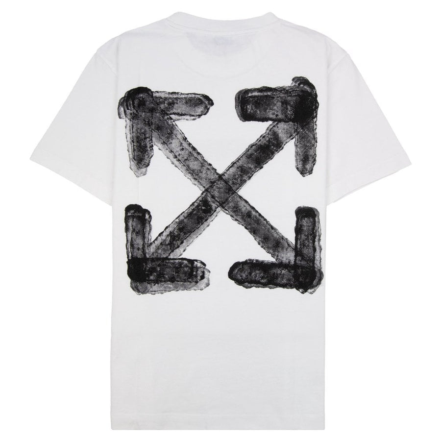 Off-White Spray Arrow Slim T-Shirt in White-Black