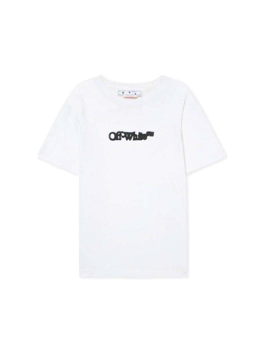 Off-White Spray Arrow Slim T-Shirt in White-Black