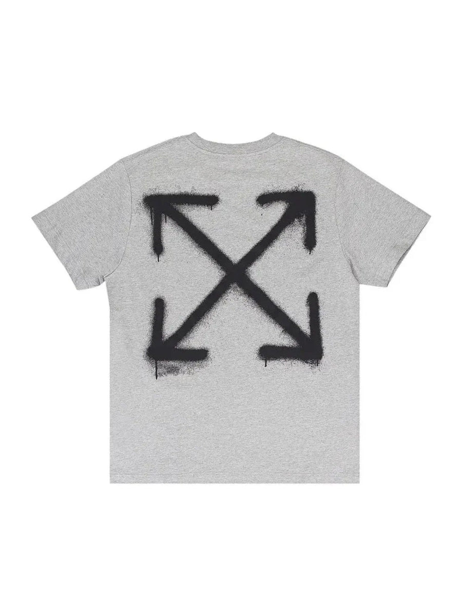Off-White Spray Can Arrow Slim T-Shirt Grey