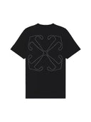 Off-White Stitch Arrow Slim S/S Black Tee one-kickz