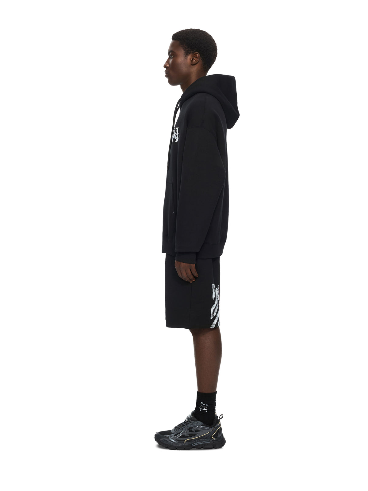 Off-White Stroke 2 Arrow Skate Hoodie Black