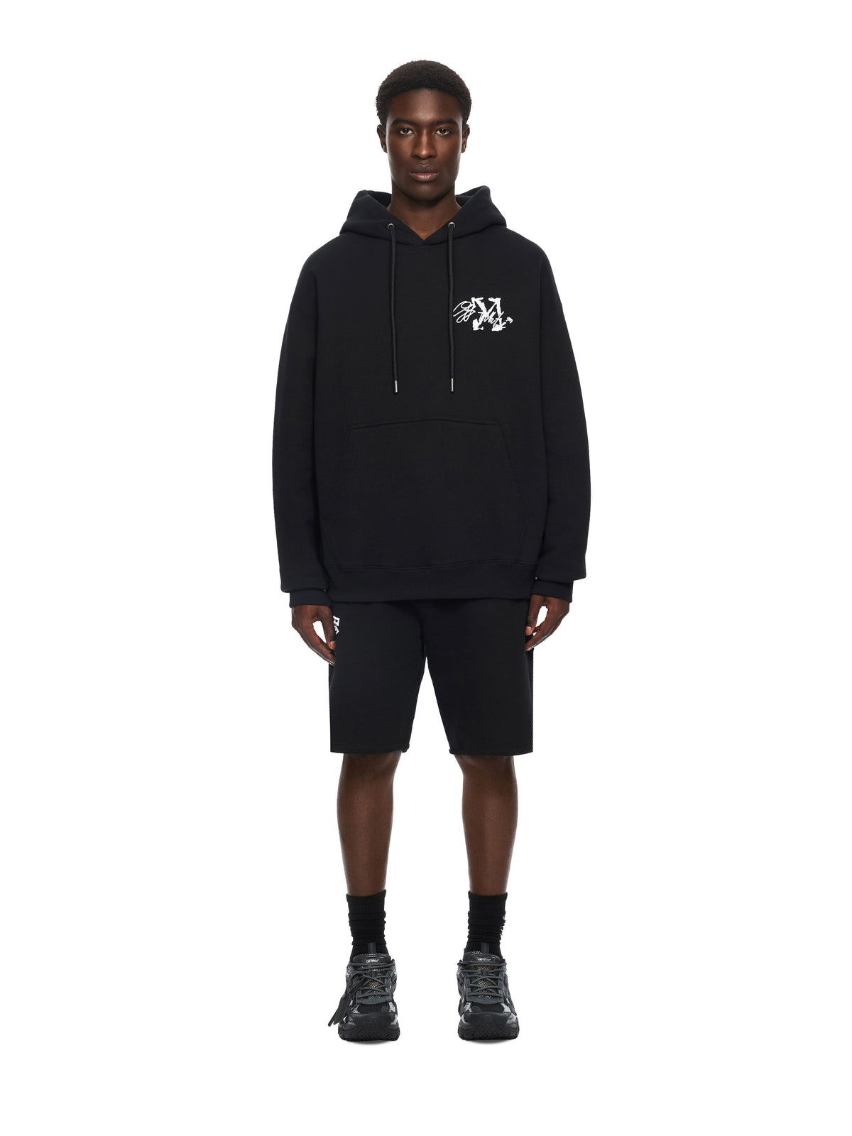 Off-White Stroke 2 Arrow Skate Hoodie Black