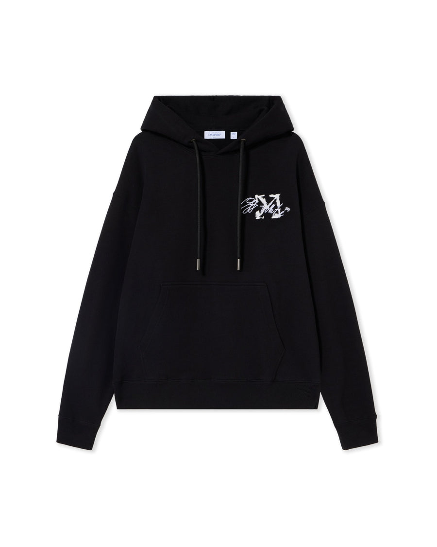Off-White Stroke 2 Arrow Skate Hoodie Black