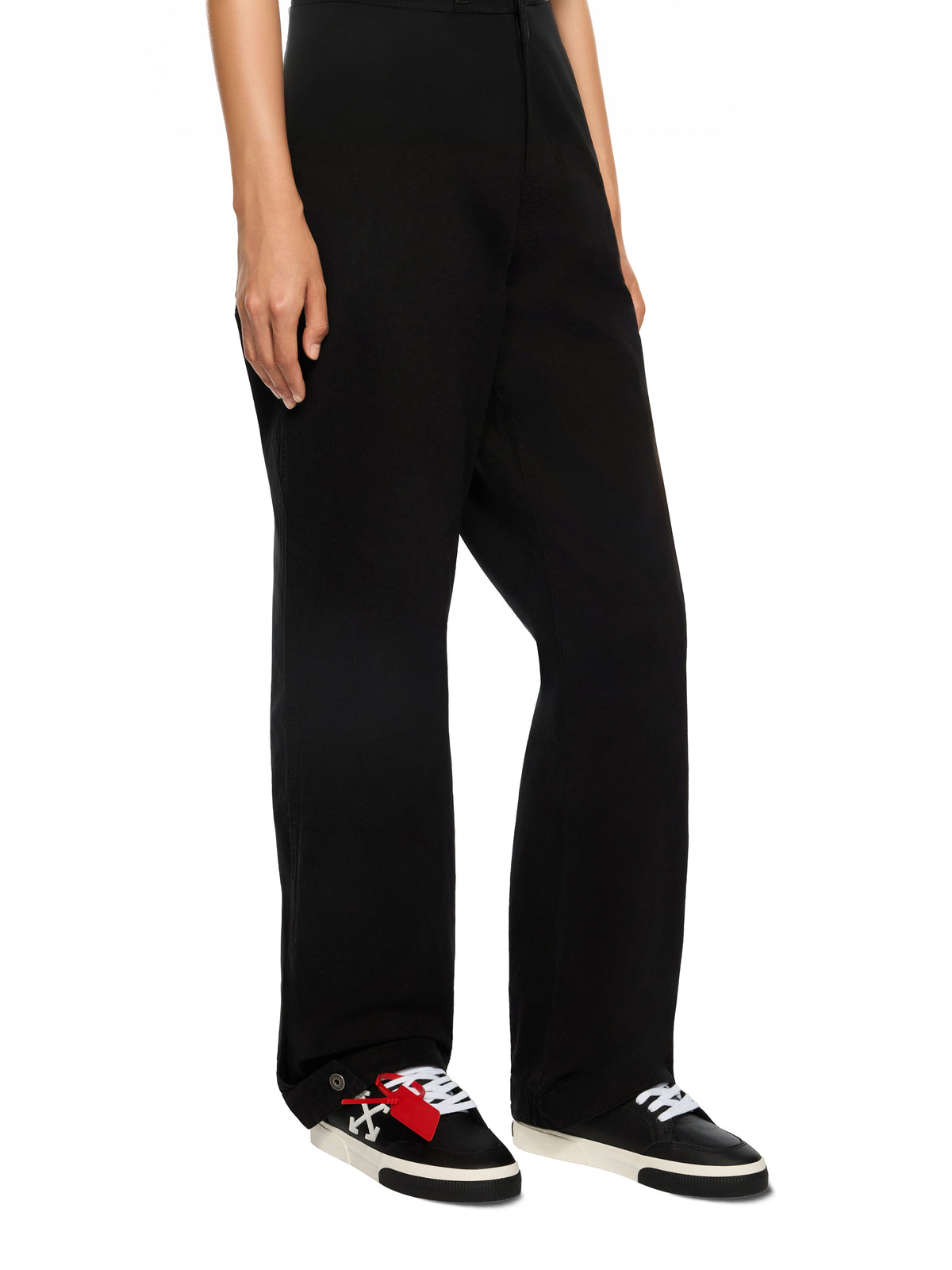 Off-White Vulc Low Calf Sneakers Black/White Women