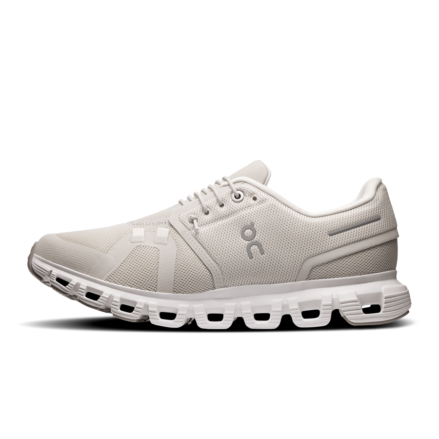 On Cloud 6 Wide Pearl / White Women