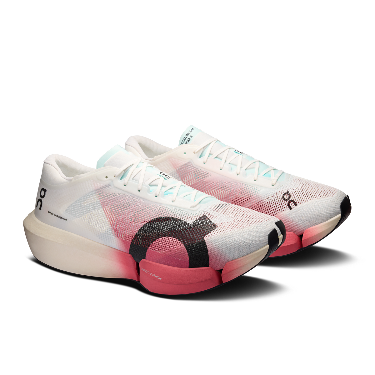 On Cloudboom Strike 2 White / Camellia Women