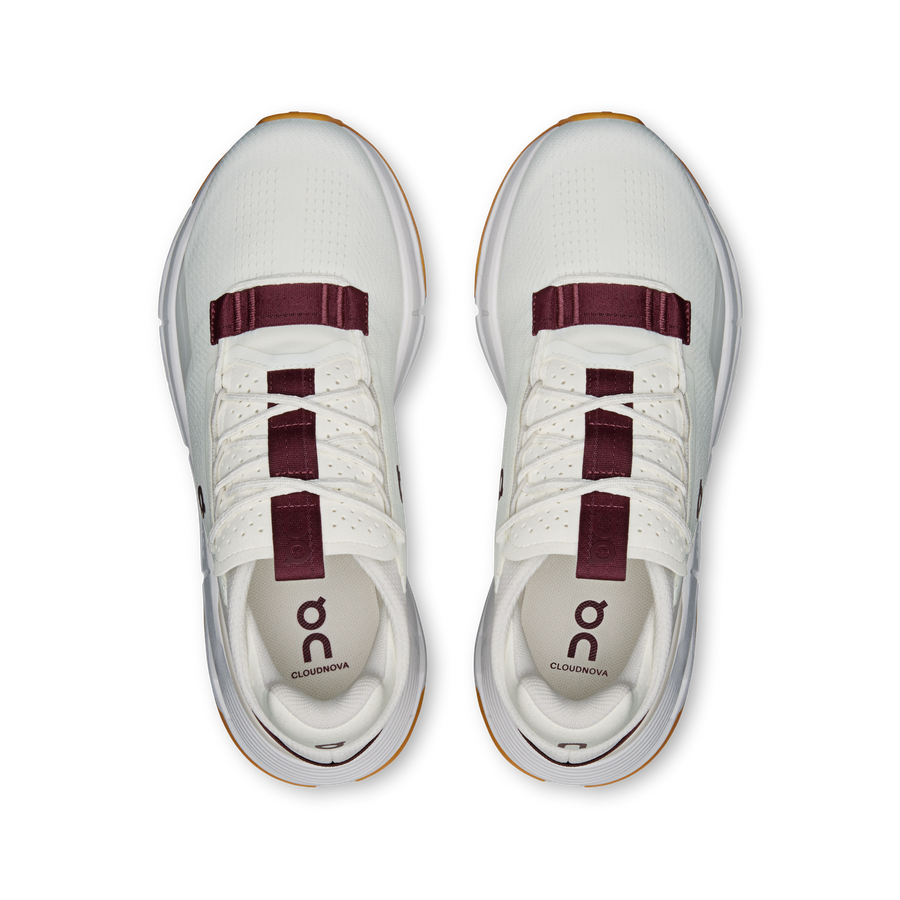 On Cloudnova 2 Ivory / Maroon Women