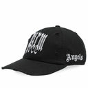 Palm Angels Baseball Gothic Logo Cap Black one-kickz