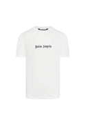 Palm Angels Basic Logo White Printed Tee one-kickz