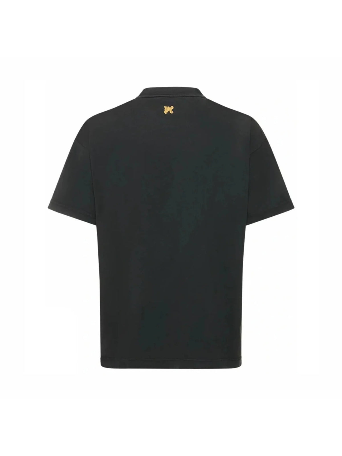 Palm Angels Burning Monogram T-Shirt Black/Gold