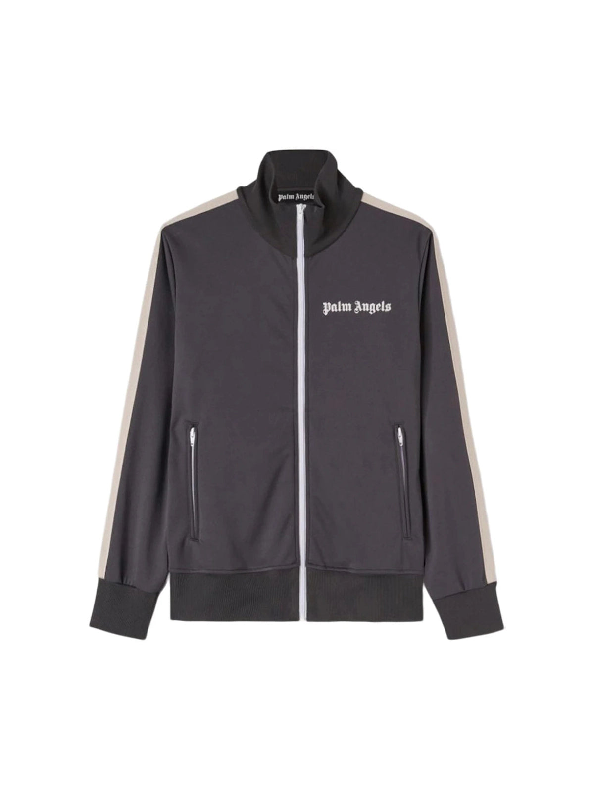 Palm Angels Classic Track Jacket Dark Grey/Off White