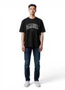 Palm Angels College Palm Silk Black Tee one-kickz