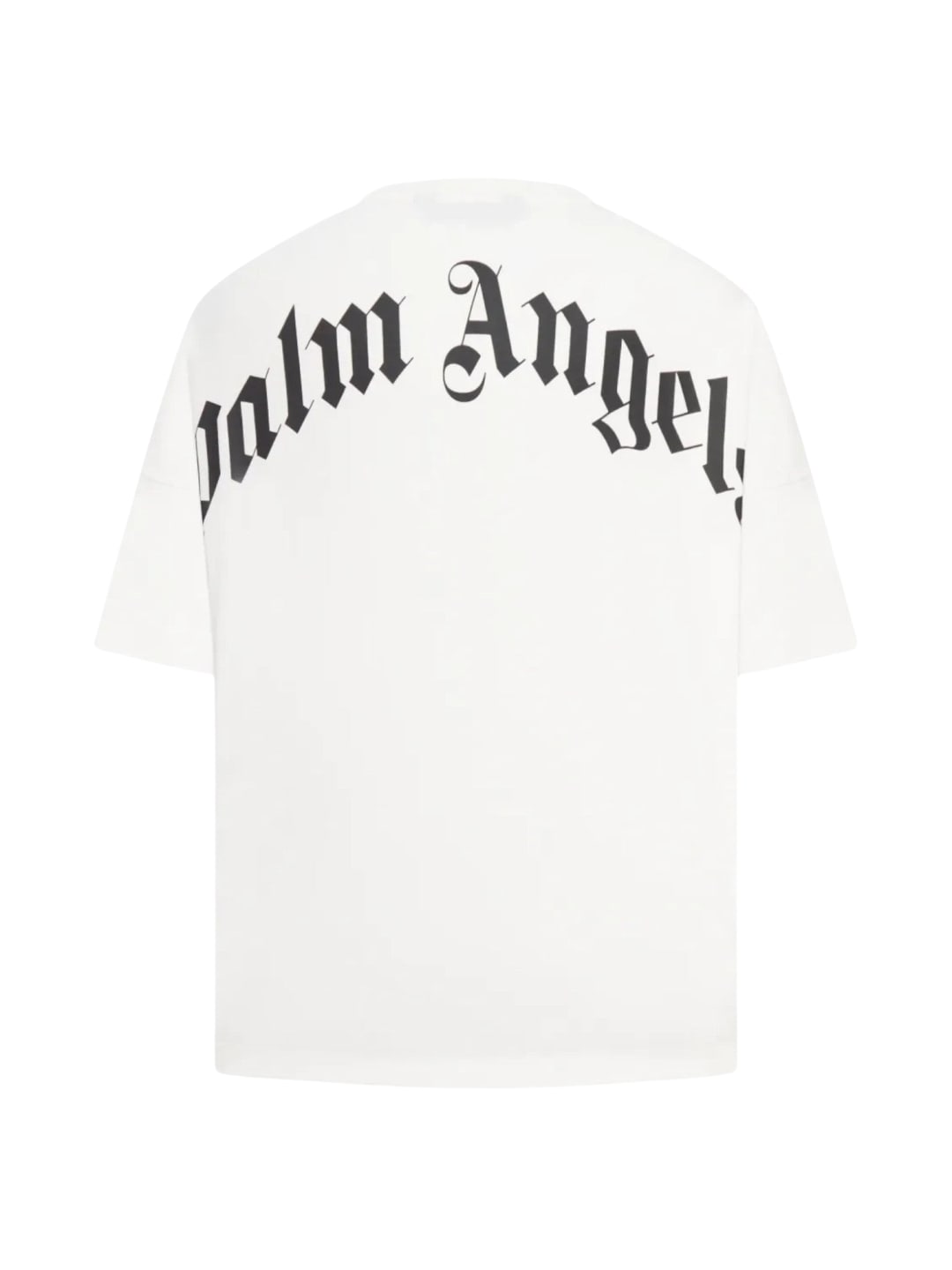 Palm Angels Curved Logo T-Shirt White