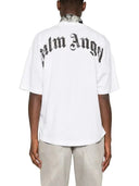 Palm Angels Curved Logo T-Shirt White one-kickz