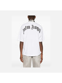 Palm Angels Curved Logo T-Shirt White