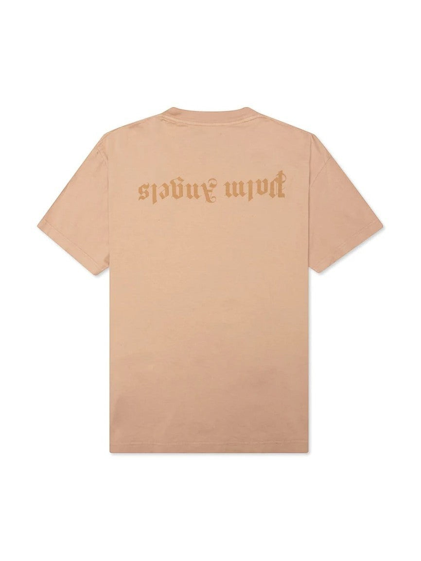 Palm Angels GD Reverse Logo Tee Beige