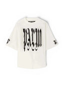 Palm Angels Gothic Logo Over T-Shirt White one-kickz