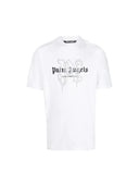 Palm Angels LA Monogram Spray White/Grey T-shirt one-kickz