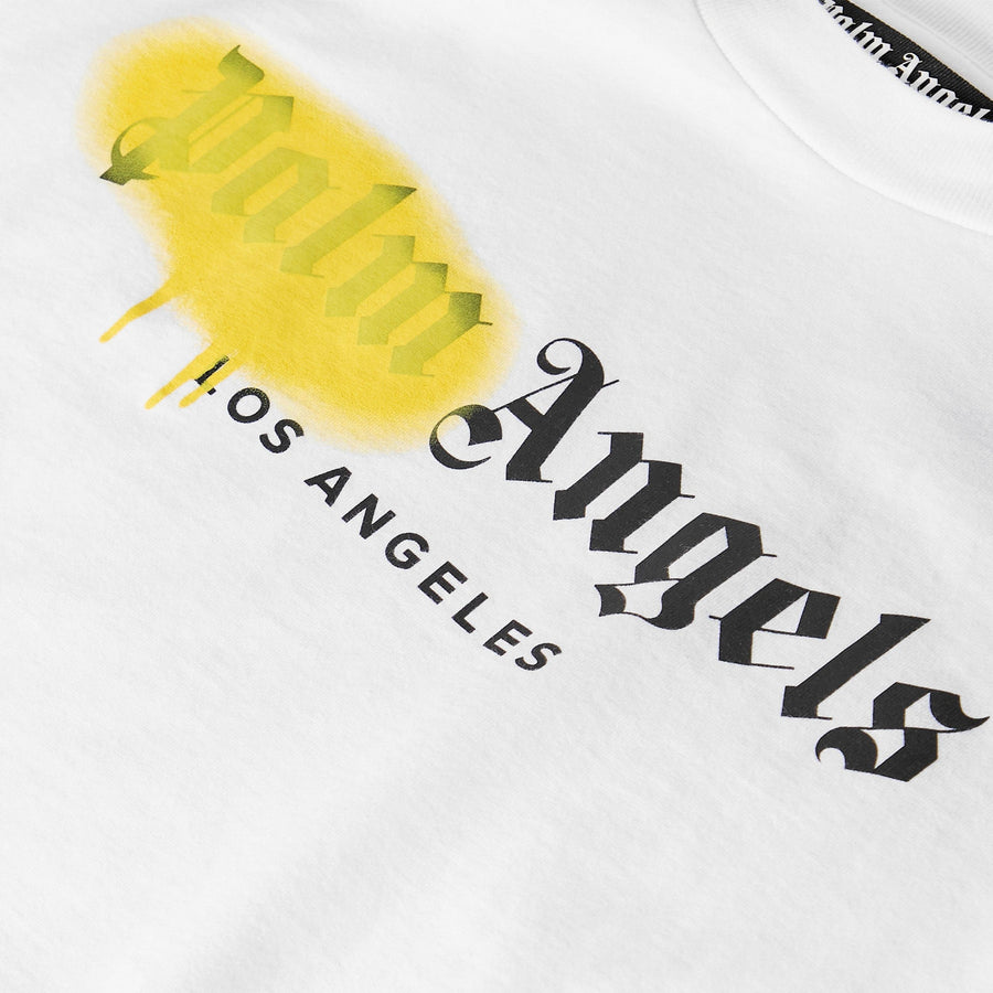 Palm Angels LA Spray Logo T-shirt White