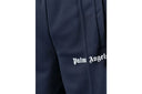 Palm Angels Logo Print Track Shorts Navy Blue/White one-kickz