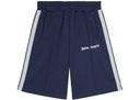 Palm Angels Logo Print Track Shorts Navy Blue/White one-kickz