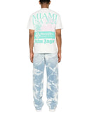Palm Angels Miami MoneyGram HAAS F1 Team T-Shirt White/Light Green one-kickz