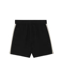 Palm Angels Monogram Embroidered Striped Short Black one-kickz