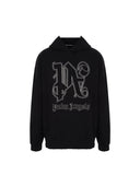 Palm Angels Monogram Statement Logo Hoodie Black Palm Angels One Kickz