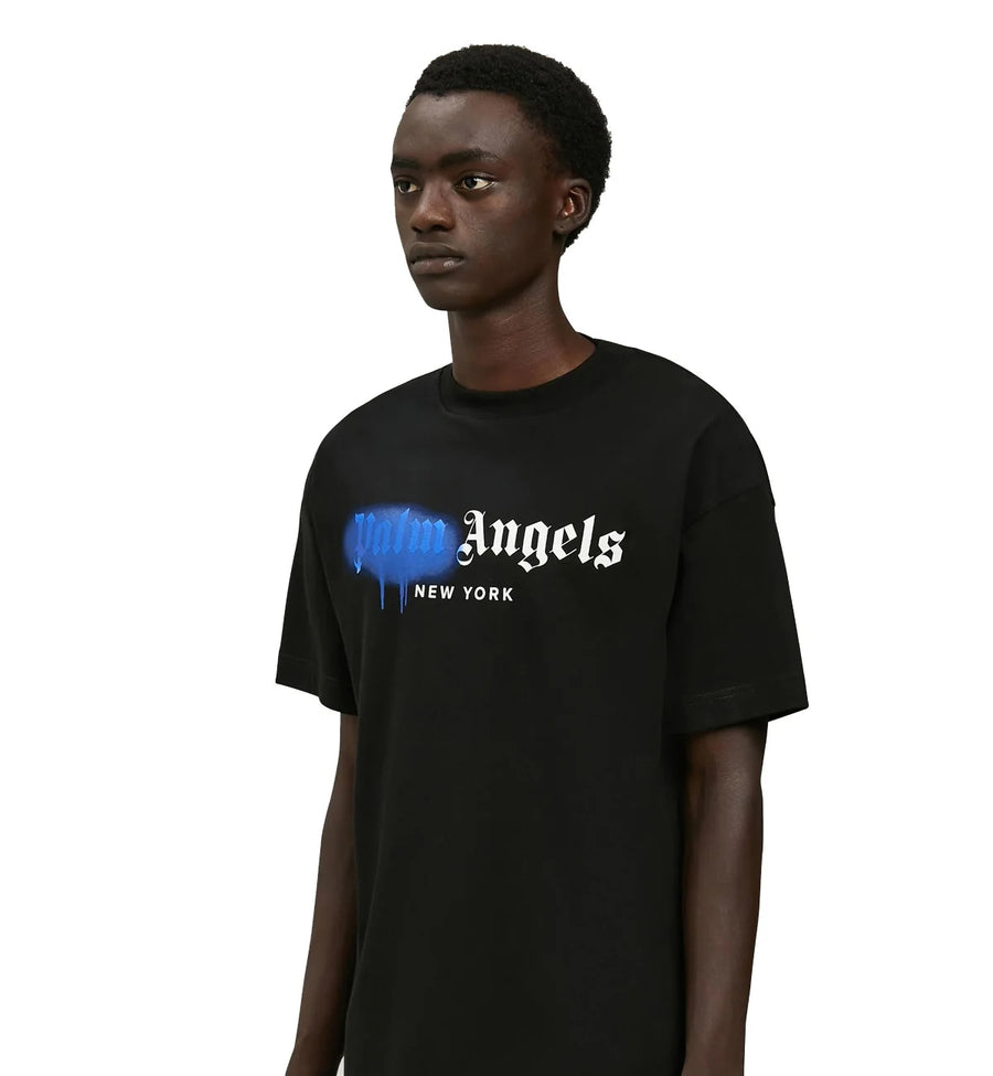 Palm Angels New York Sprayed Logo T-shirt Black
