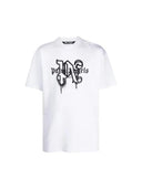 Palm Angels Paris Monogram Spray White/Black T-shirt one-kickz