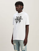 Palm Angels Paris Monogram Spray White/Black T-shirt one-kickz