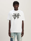 Palm Angels Paris Monogram Spray White/Black T-shirt one-kickz