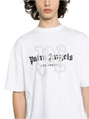 Palm Angels Paris Monogram Spray White/Grey T-shirt one-kickz