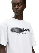 Palm Angels Paris Sprayed Logo T-shirt White one-kickz