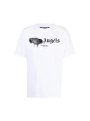 Palm Angels Paris Sprayed Logo T-shirt White one-kickz