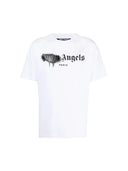 Palm Angels Paris Sprayed Logo T-shirt White one-kickz