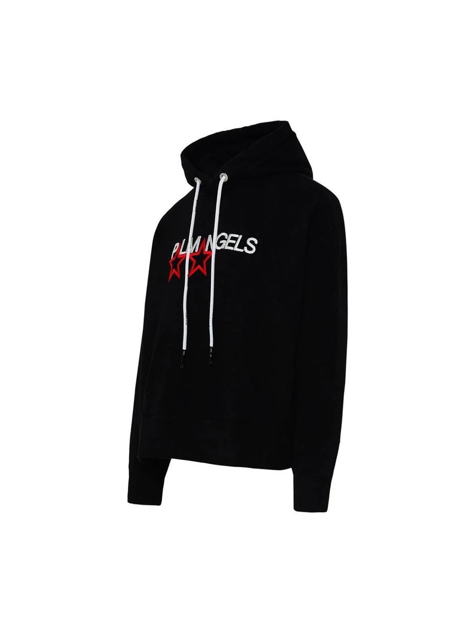 Palm Angels Racing Stars Logo Hoodie Black/White/Red