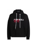 Palm Angels Racing Stars Logo Hoodie Black/White/Red