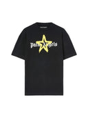 Palm Angels Star Sprayed T-Shirt Black/Yellow Palm Angels One Kickz